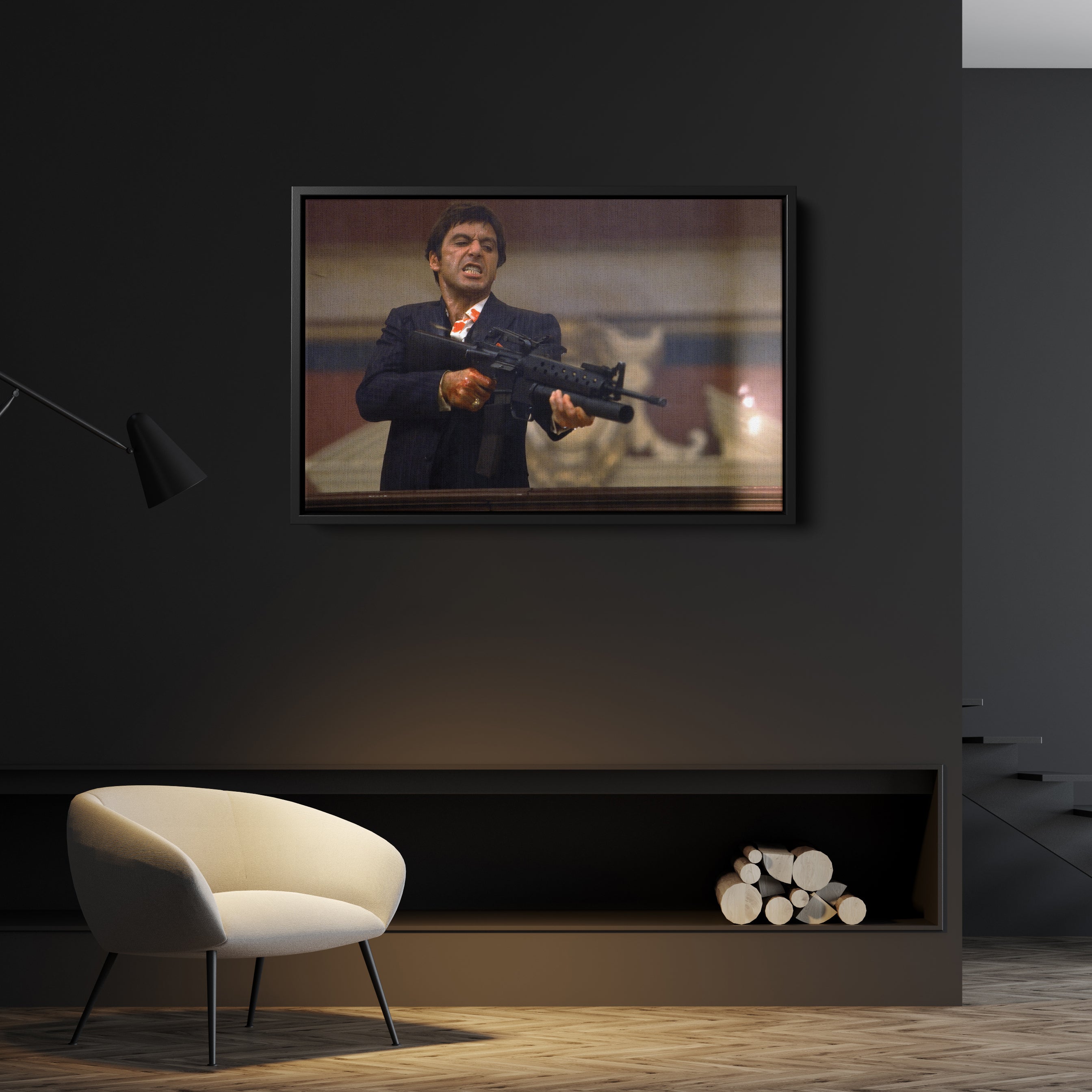 Scarface Canvas – Tony Montana Wall Art for Man Cave