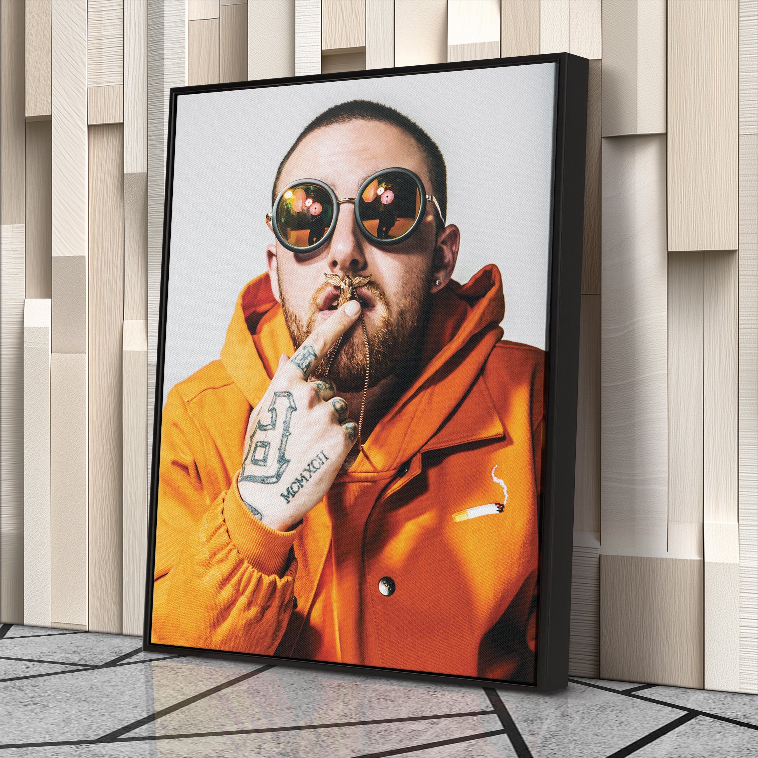 Mac Miller Canvas – Rap Icon Wall Art for Studio Decor