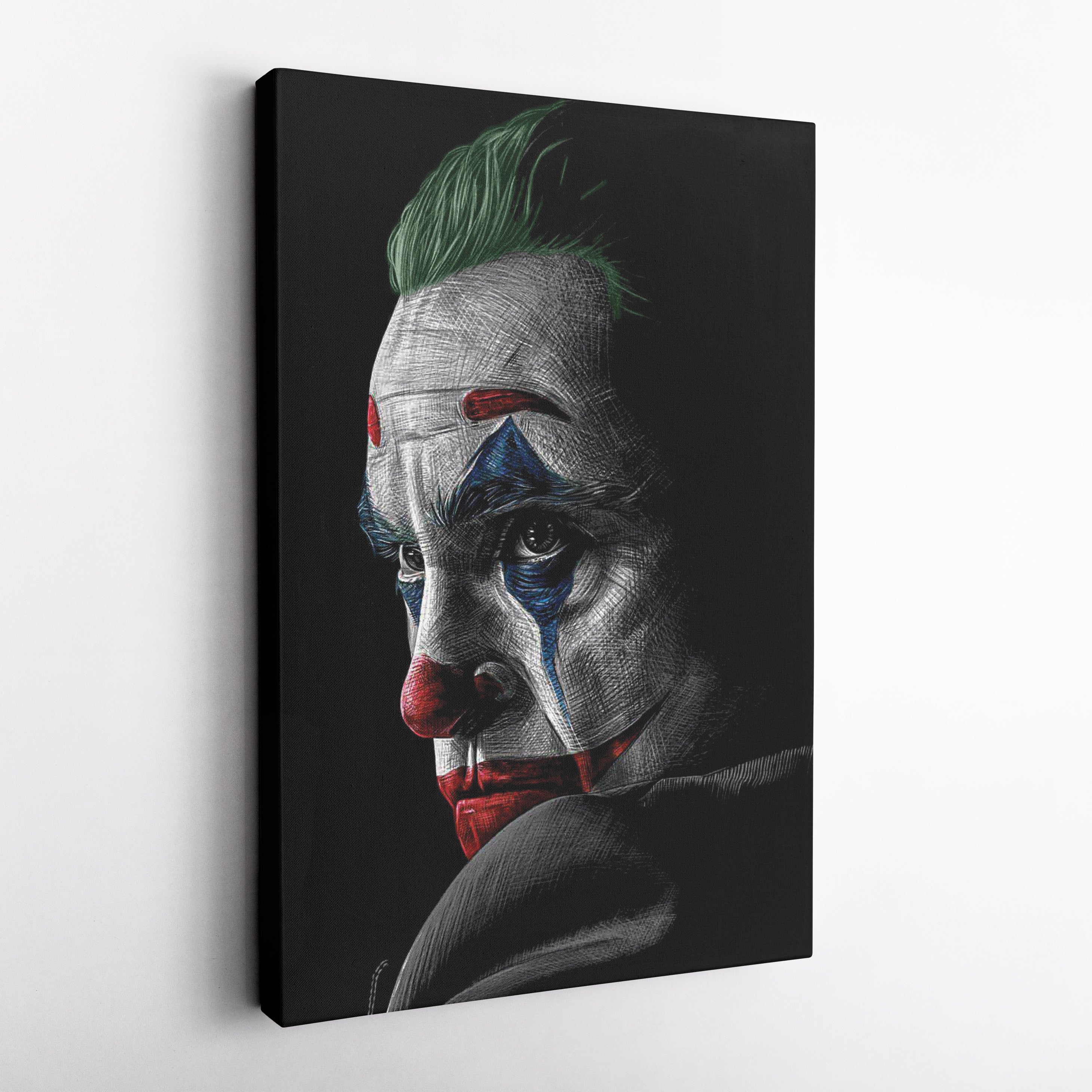 Joker Canvas – Movie Villain Wall Art for Kids or Home Decor