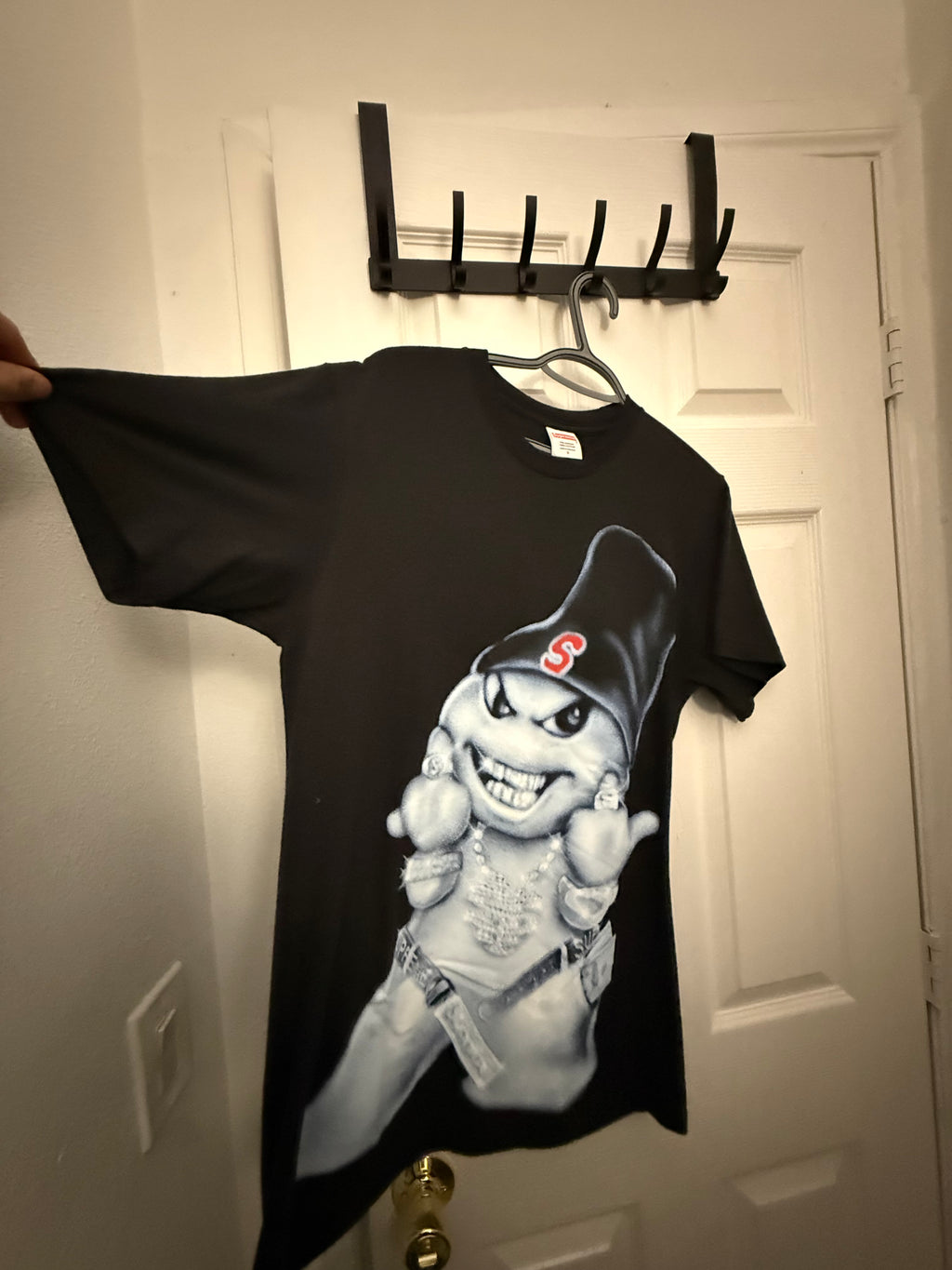 SUPREME BLACK SNOWMAN TEE