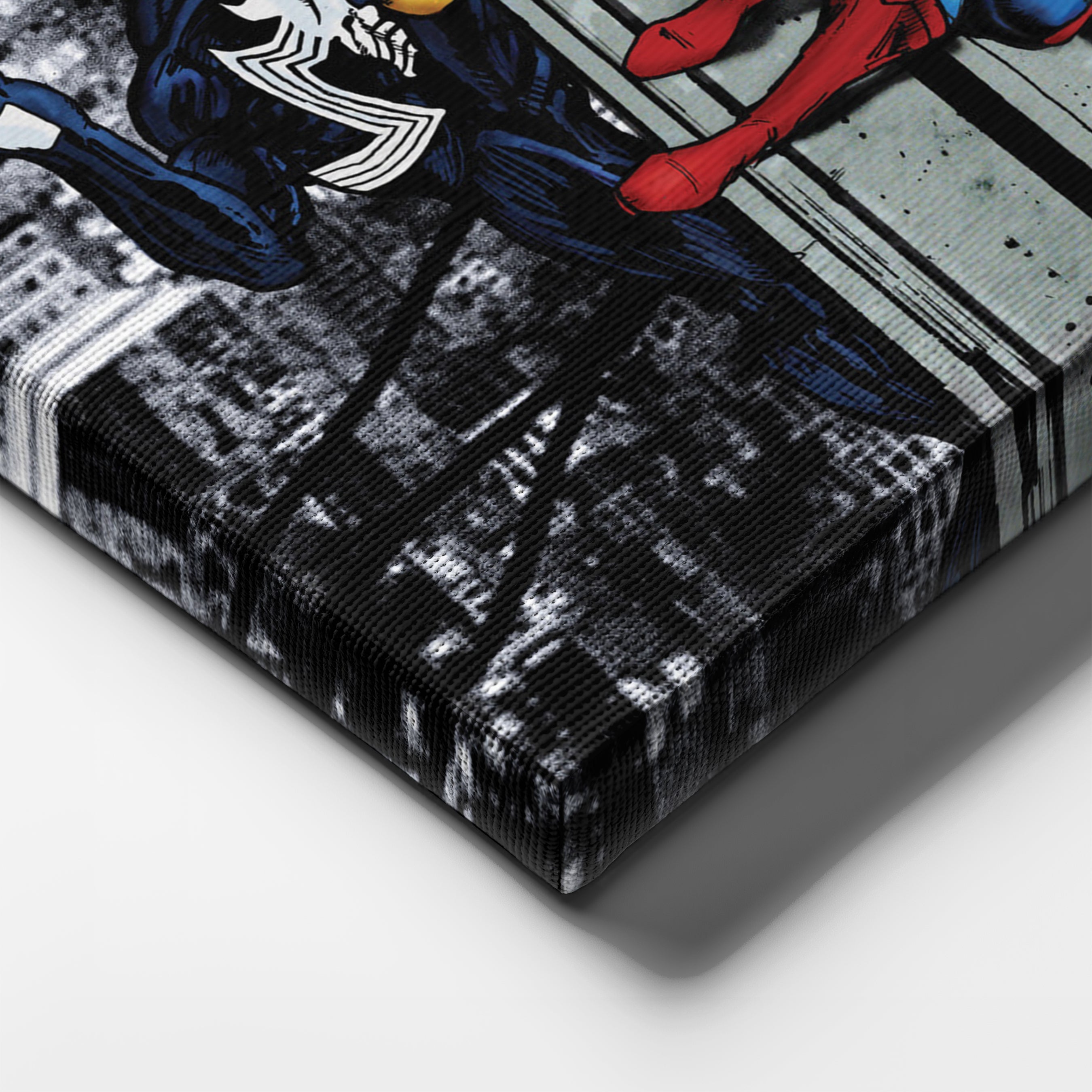 Superheroes Skyscraper Canvas – Marvel & DC Wall Art for Kids