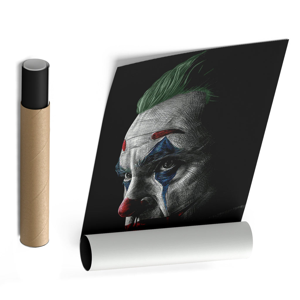 Joker Canvas – Movie Villain Wall Art for Kids or Home Decor