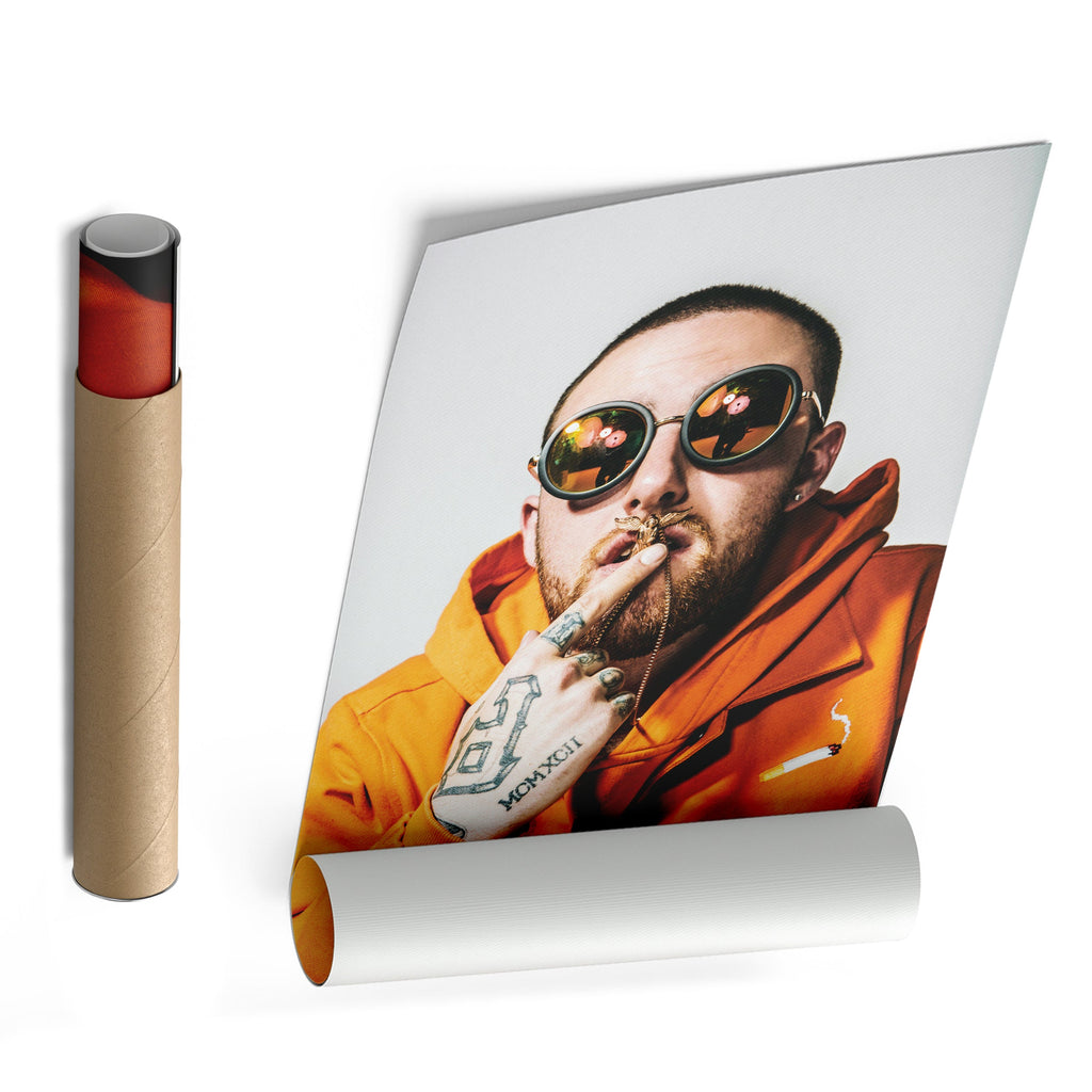 Mac Miller Canvas – Rap Icon Wall Art for Studio Decor