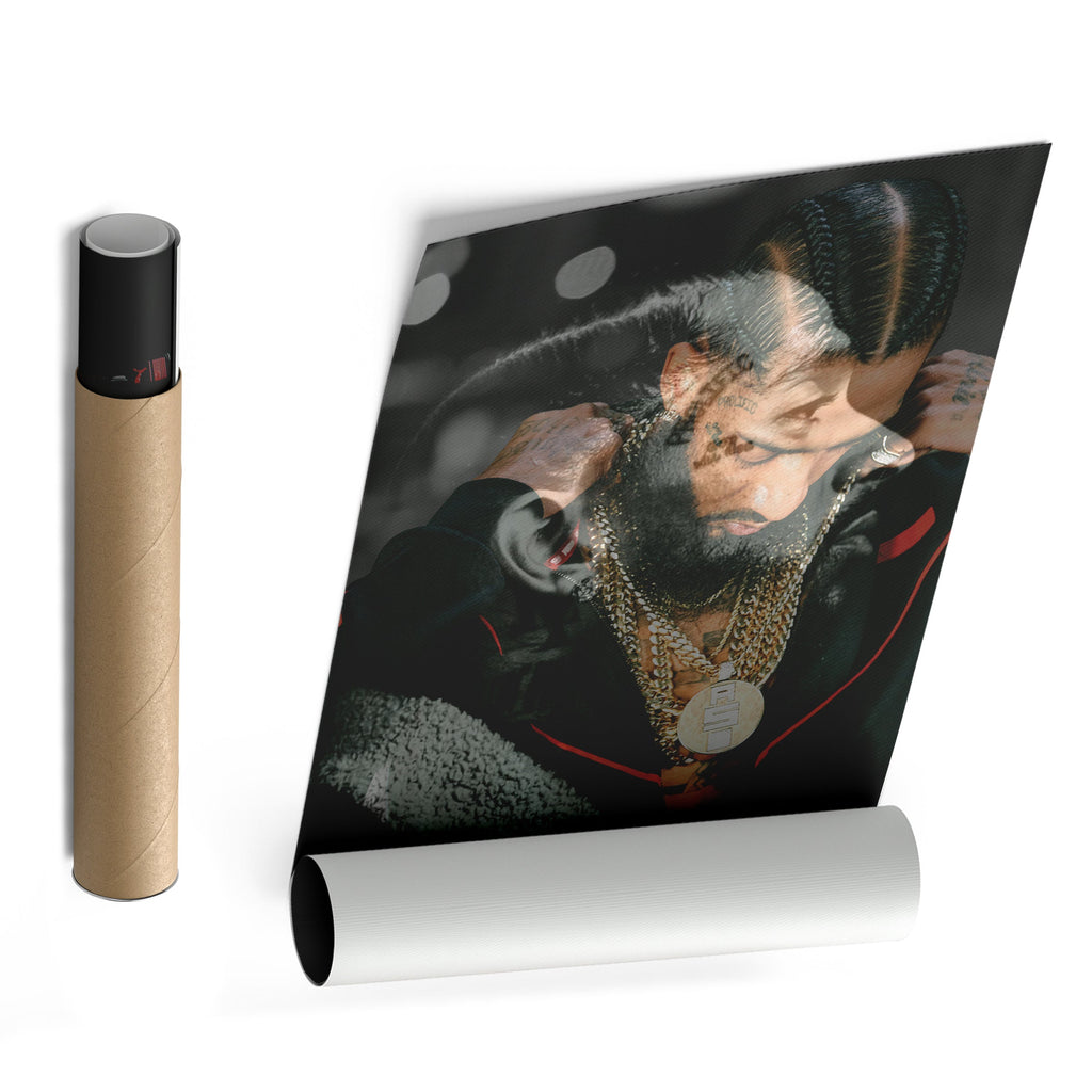 Nipsey Hussle Canvas – Rap Legend Wall Art for Studio Decor